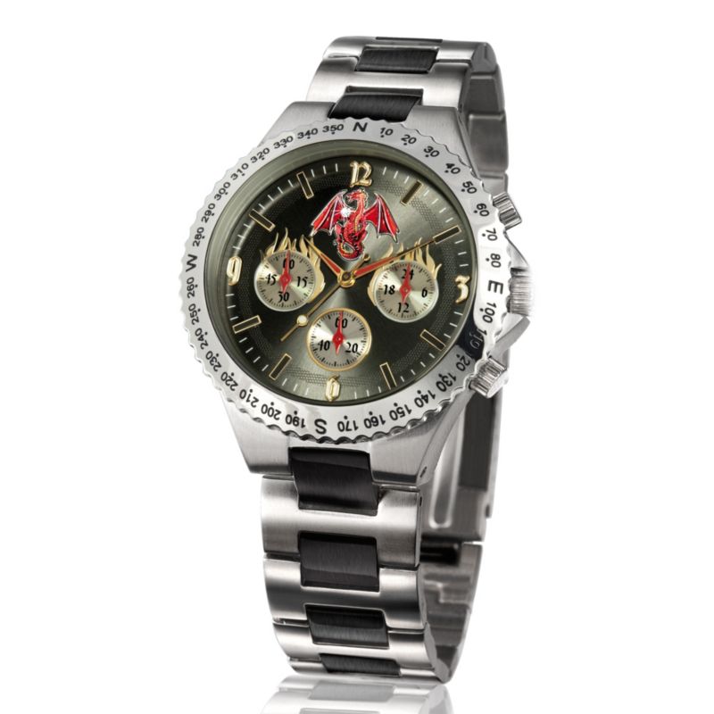 'Ruler Of The Realm' Men's Dragon Chronograph Watch