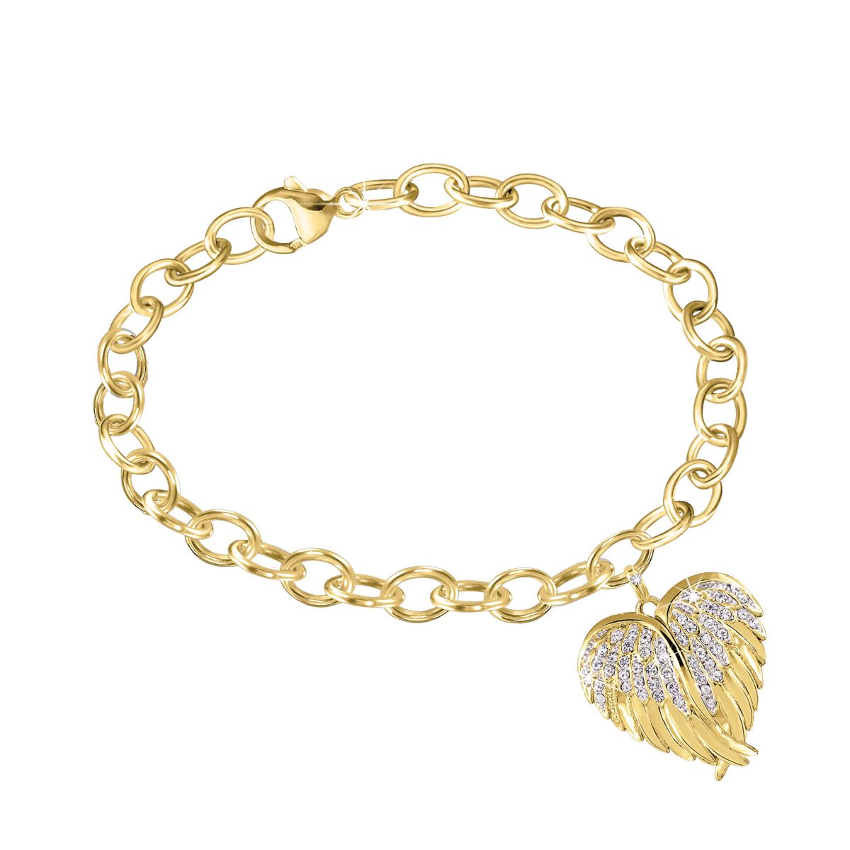 ‘Guardian Angel Embrace’ Diamond Locket Bracelet