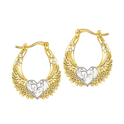 ‘Always By Your Side’ Guardian Angel Glow-In-The-Dark Earrings