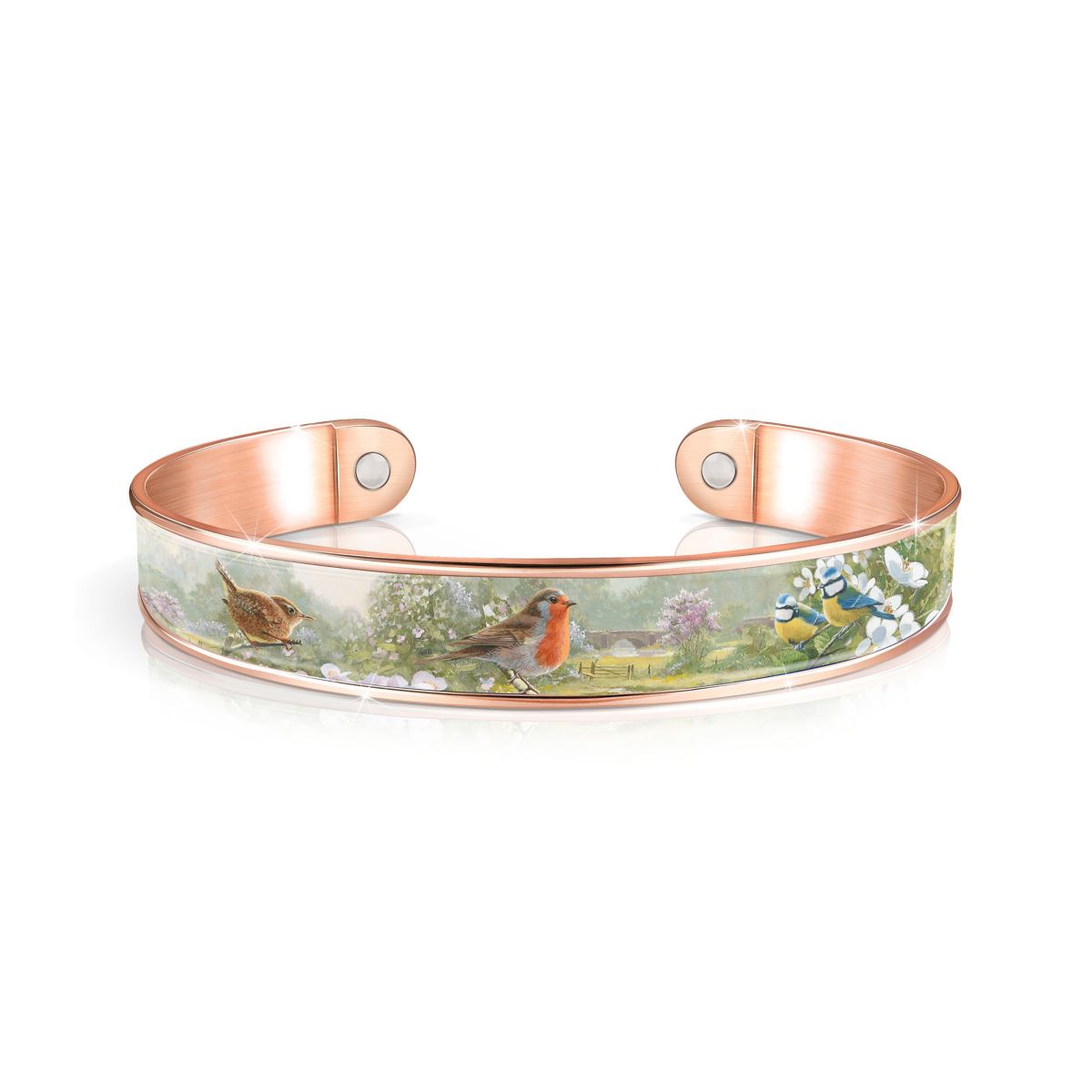 ‘Messenger Of Love’ Copper Touch Bangle Bracelet