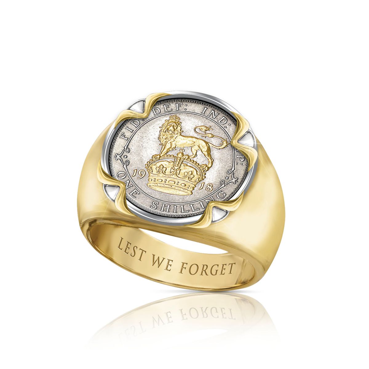 First World War ‘King’s Shilling’ 100 Years Men’s Ring