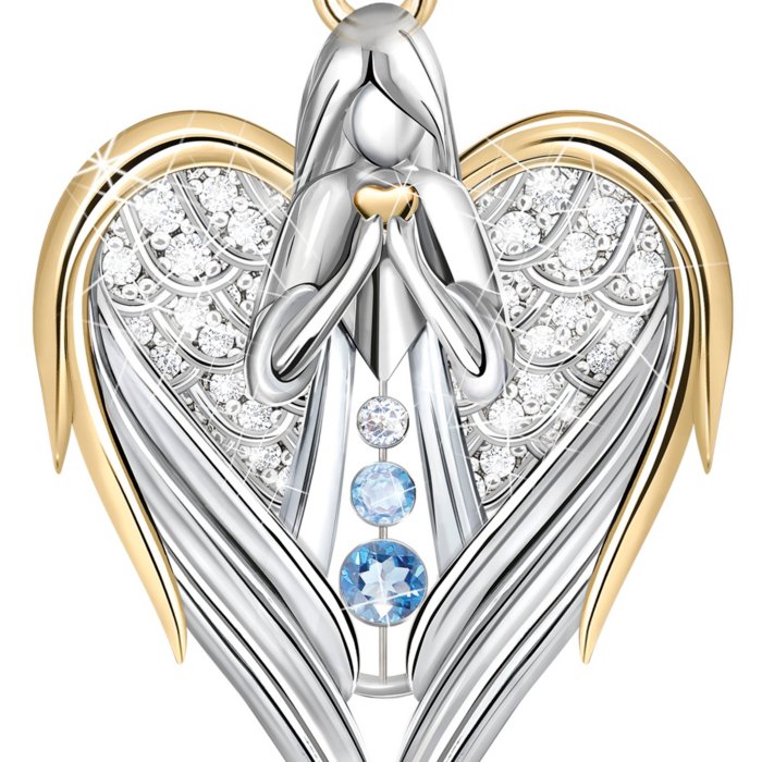 Guardian Angel In Loving Memory Remembrance Diamond Topaz Guardian Angel In Loving Memory Remembrance Diamond Topaz