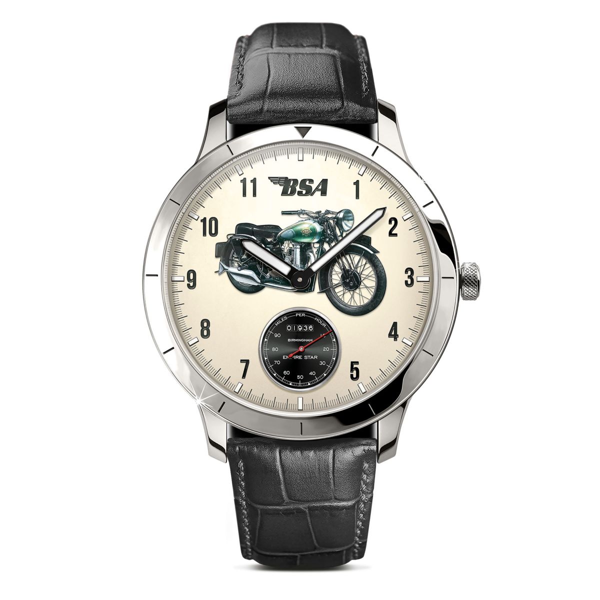 BSA Motorcycles Empire Star Stainless Steel Watch