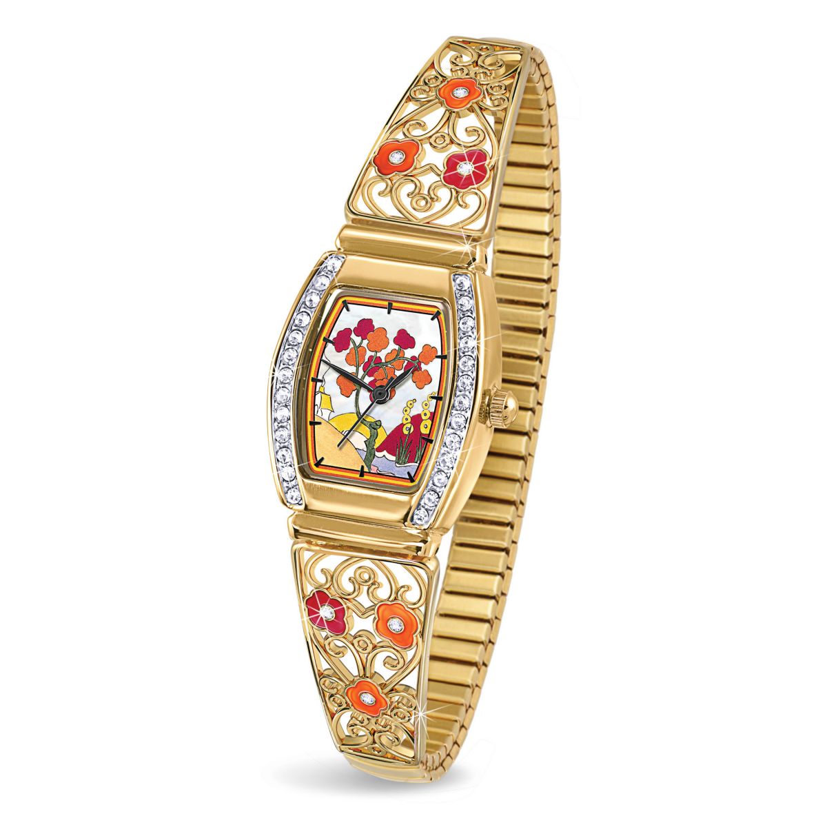 Clarice Cliff-Inspired Art-Deco Ladies’ Watch