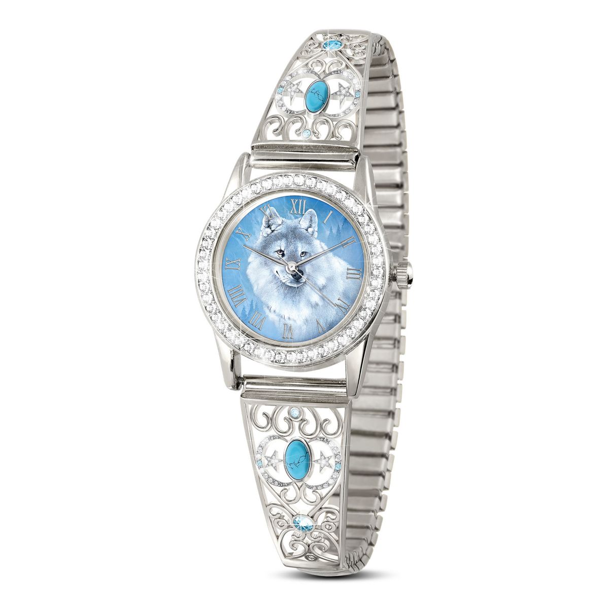‘Spirit Of The Wilderness’ Turquoise Ladies’ Stretch Watch