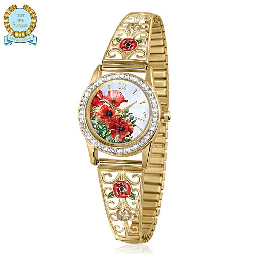 ‘Lest We Forget’ Gold-Plated Ladies’ Watch
