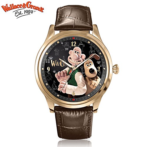 Wallace & Gromit Gold-Plated Men’s Watch