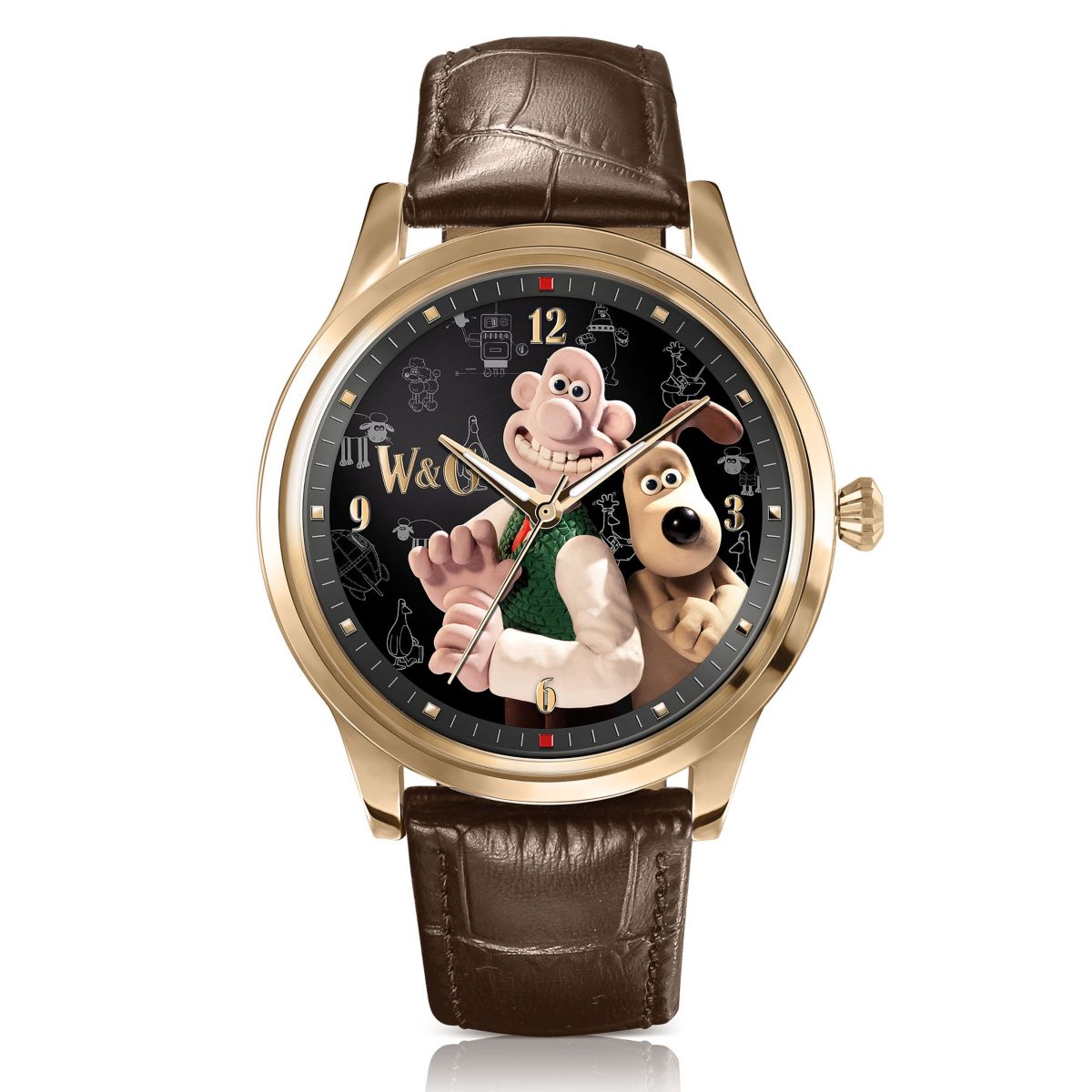 Wallace & Gromit Gold-Plated Men’s Watch