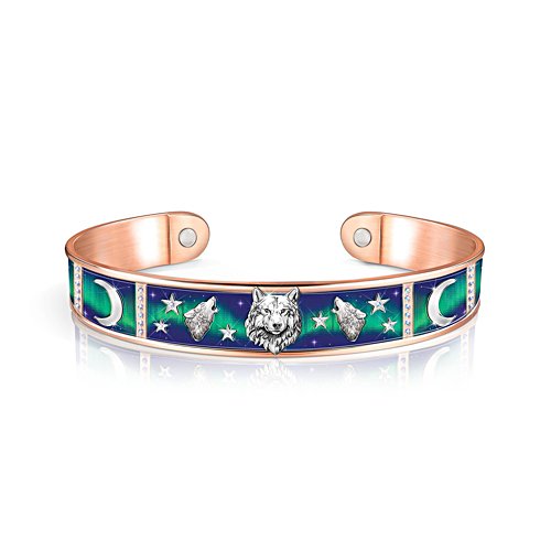 Aurora Borealis Copper Touch Bangle Bracelet