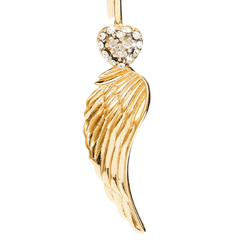 Guardian Angels 24-Carat Gold-Plated Rhodium-Plated Diamond