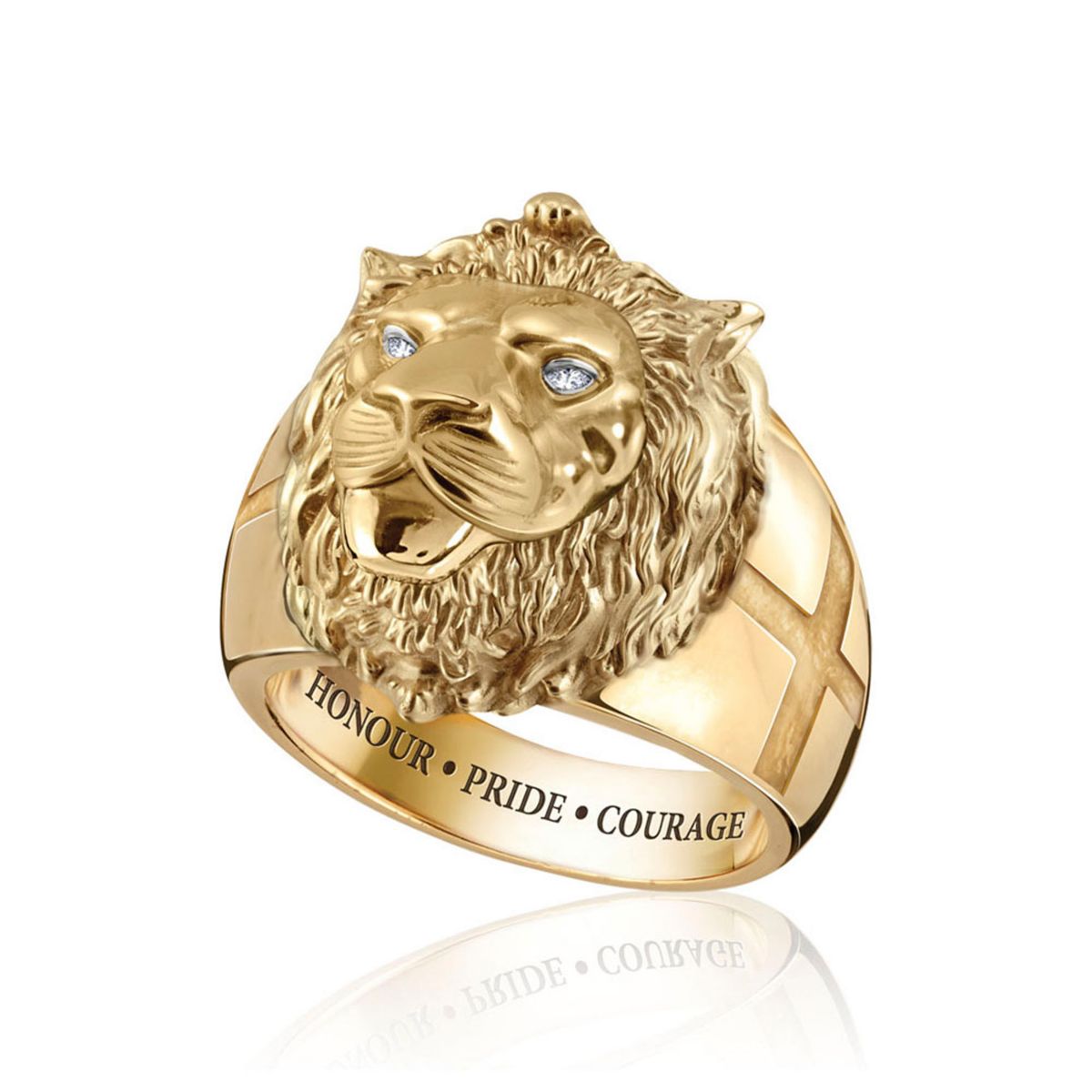 ‘Pride Of England’ Gold-Plated Men’s Ring