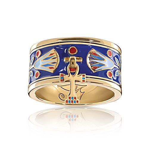 'Majesty Of Egypt' Enamel Charm Ladies' Ring
