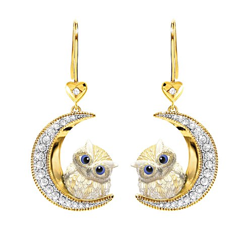 'Owl Always Love You’ Gold-Plated Earrings