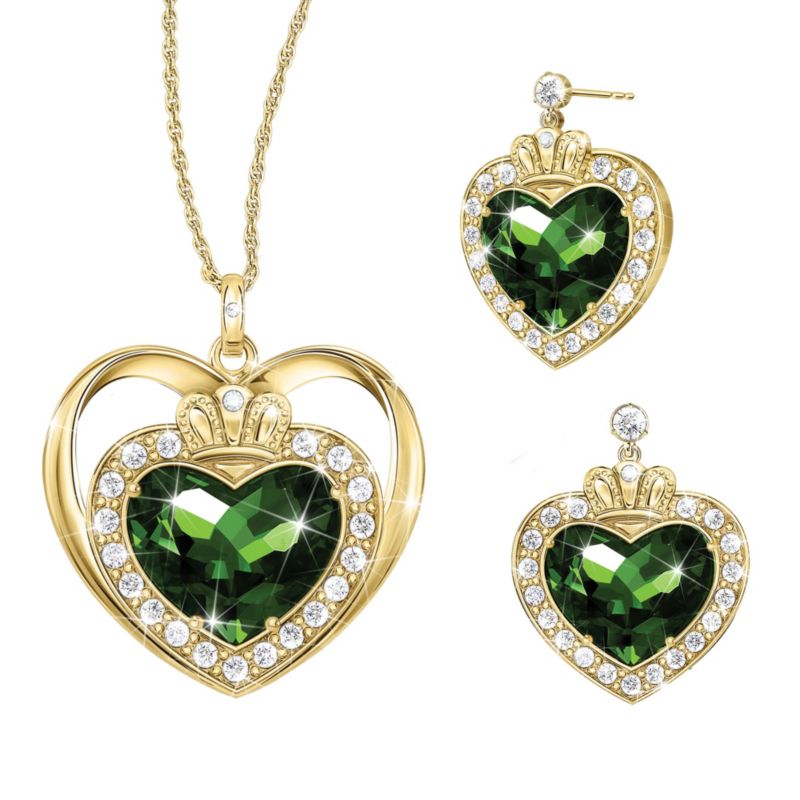 ‘Blessings Of Ireland’ Diamonesk® Necklace &amp; Earring Set