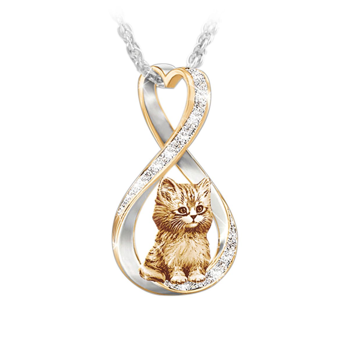 Jürgen Scholz 'Cats Fill Our Hearts With Love' Ladies' Pendant