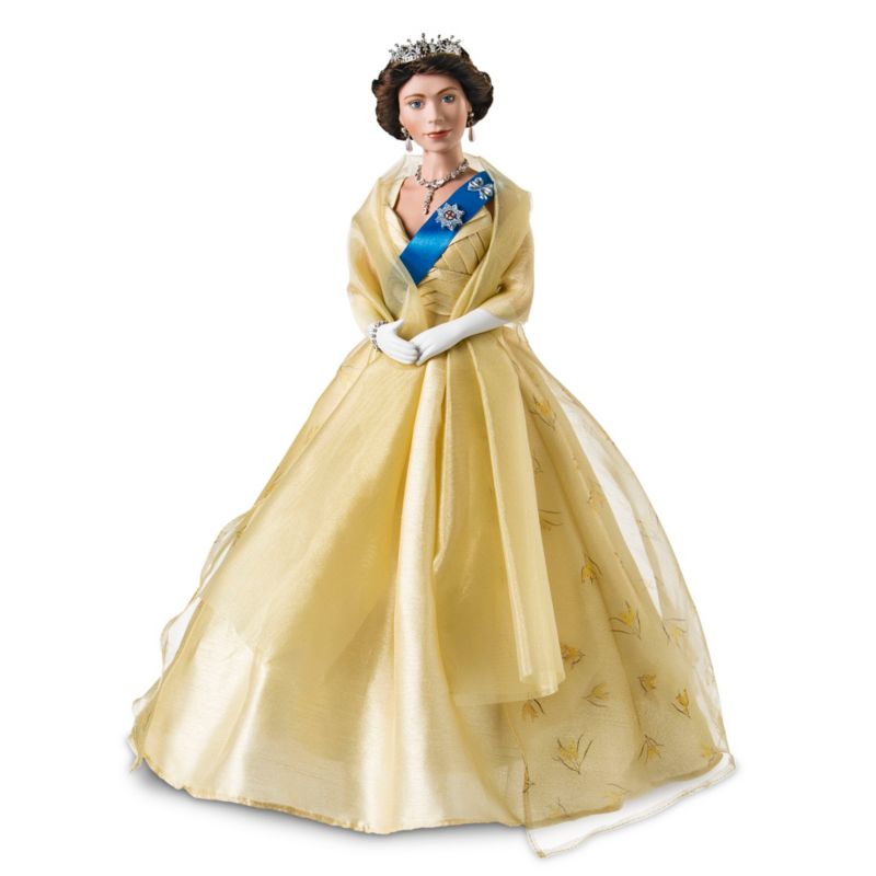 queen elizabeth porcelain doll