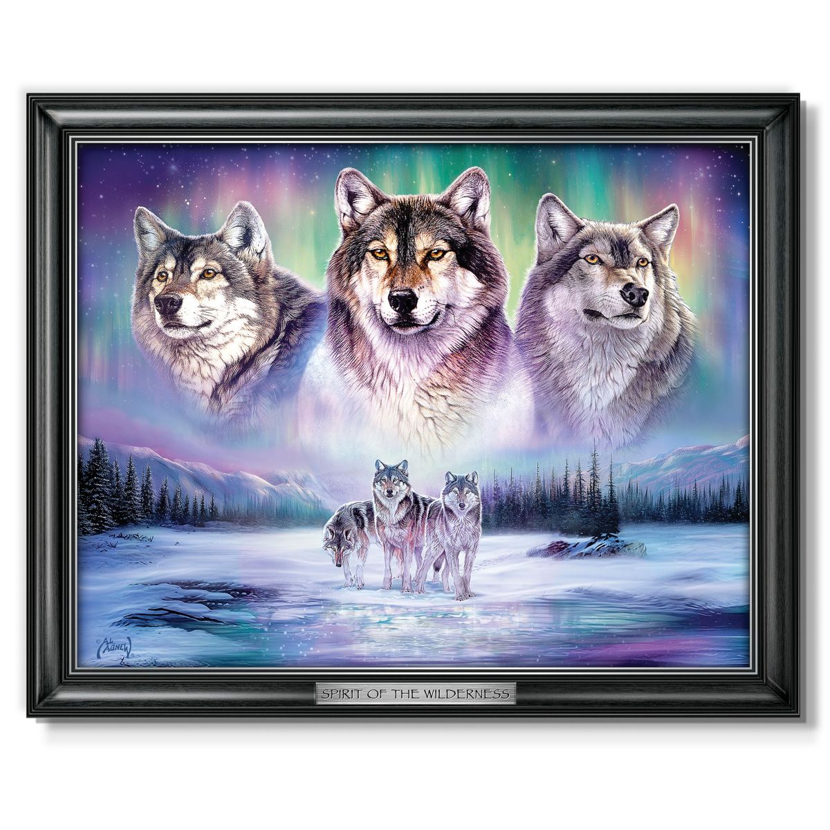 'Spirit of the Wilderness' Illuminated Framed Print