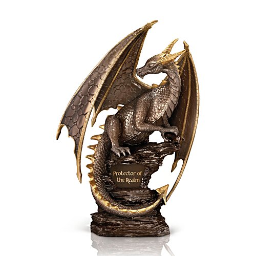 'Protector Of The Realm’ Bronzed Dragon Sculpture