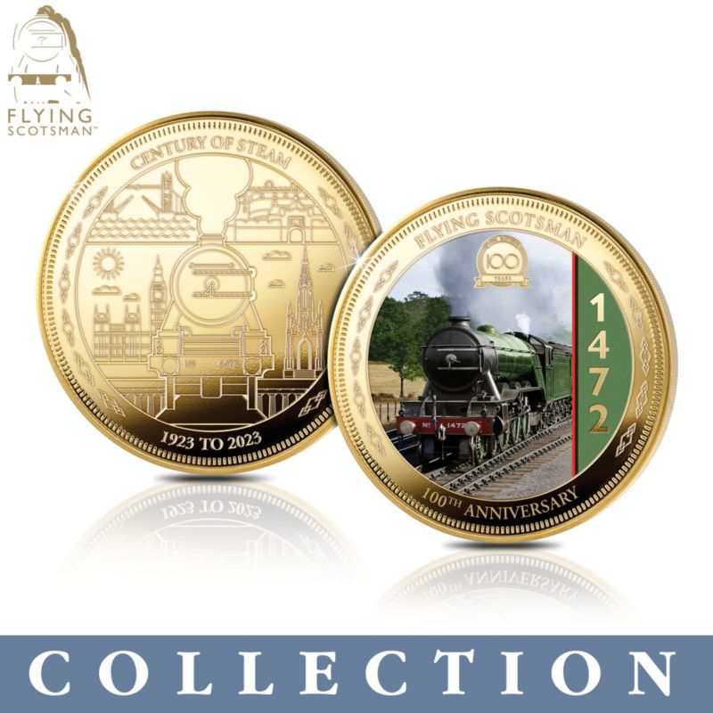 Flying Scotsman 100th Anniversary Gold-Plated Commemorative Collection