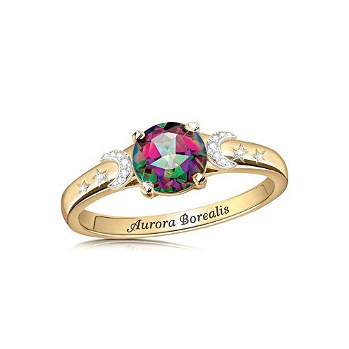 Aurora Borealis ‘Mystic Of The Ages’ Topaz & Diamond Ring