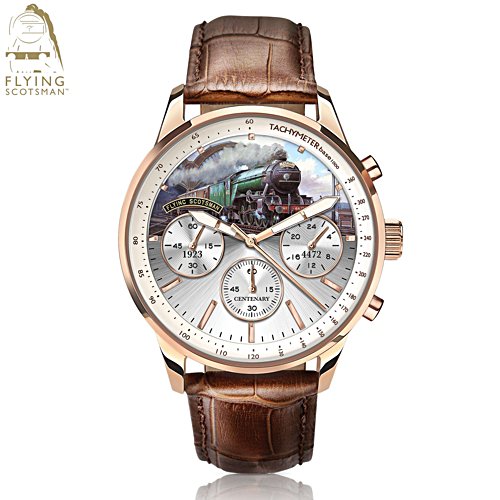 Flying Scotsman 100th Anniversary Gold-Plated Chronograph Watch