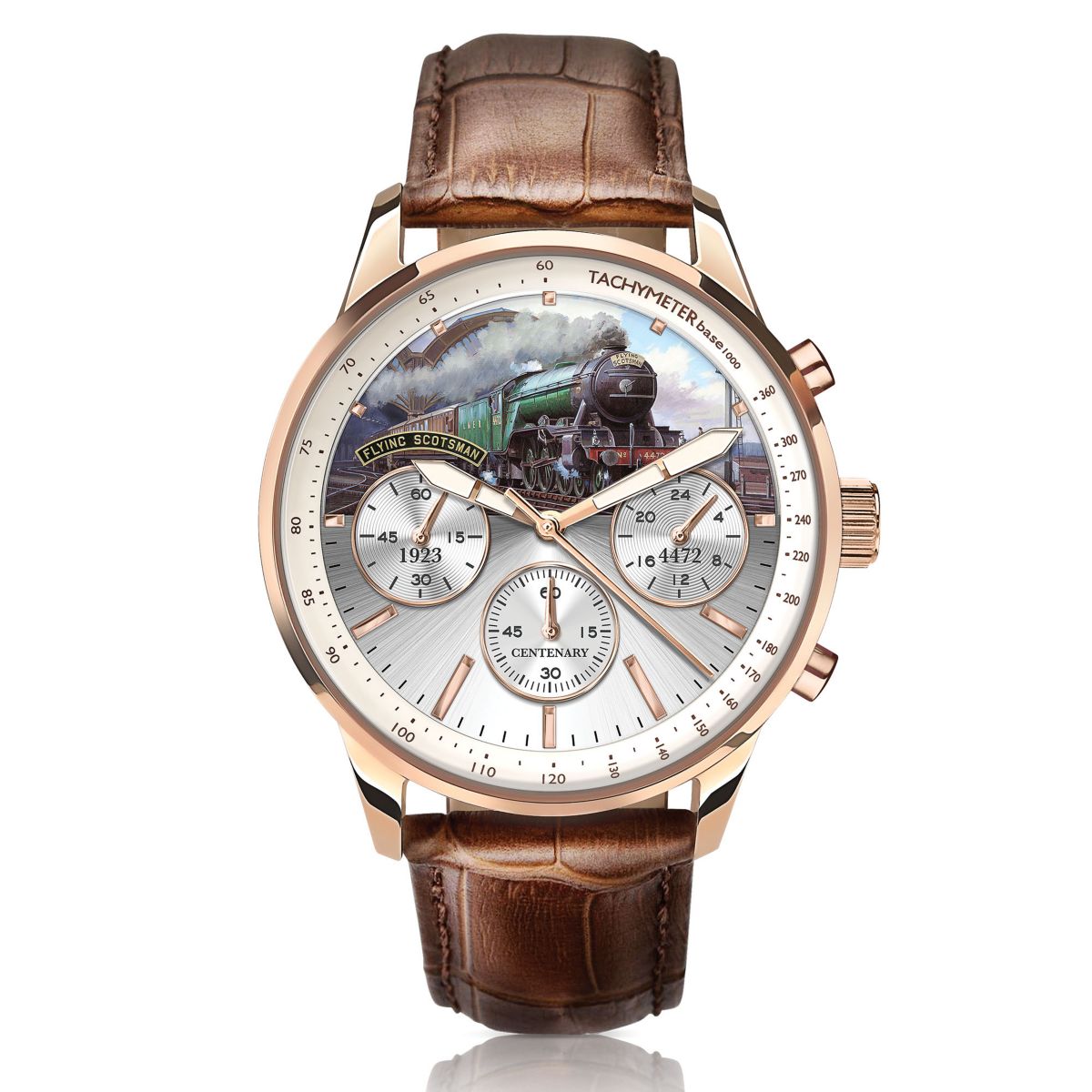 Flying Scotsman 100th Anniversary Gold-Plated Chronograph Watch
