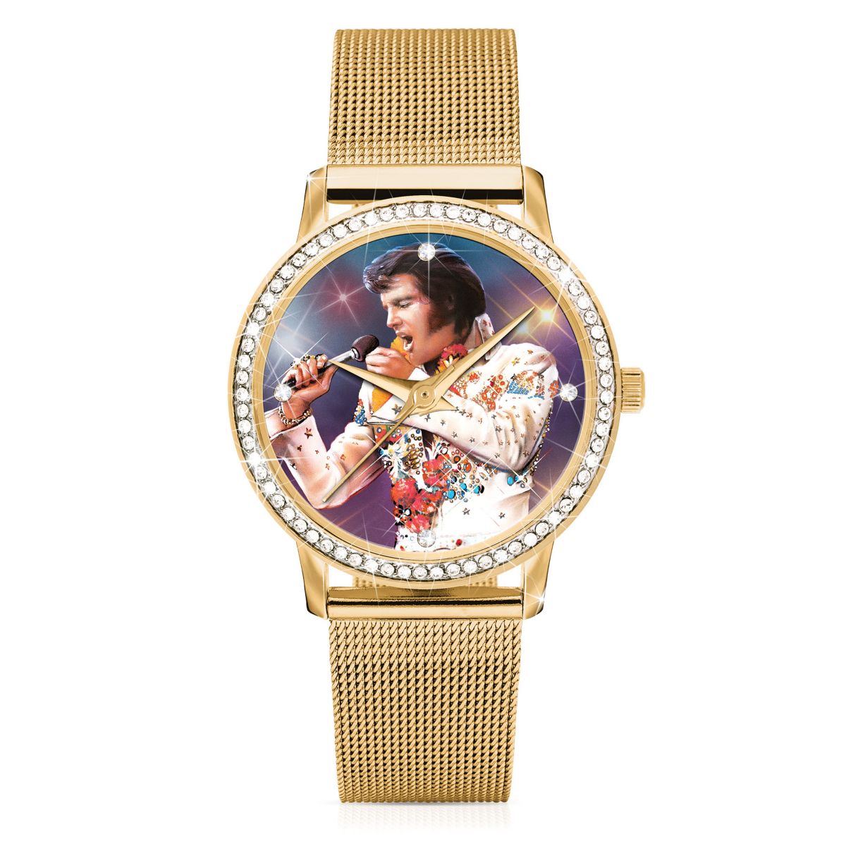 Elvis Presley ‘King of Rock ‘n’ Roll ’ Limited Edition Gold-Plated Ladies’ Watch