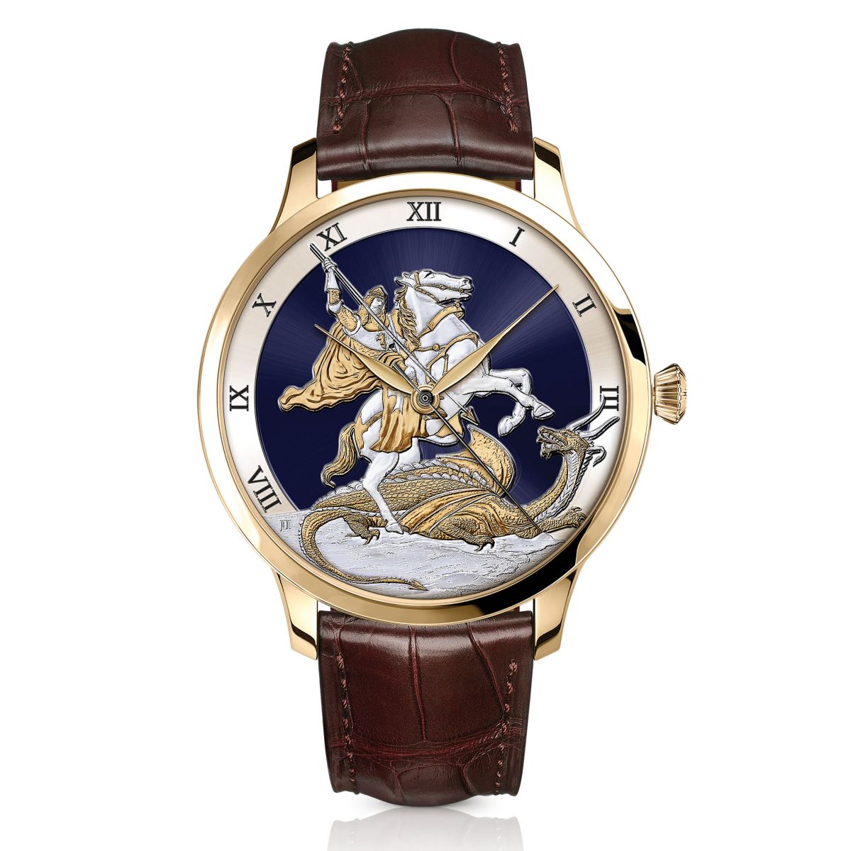 St. George & The Dragon Gold-Plated Men's Watch