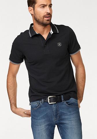 TOM TAILOR Polo Team Polo marškinėliai su Markenlabel