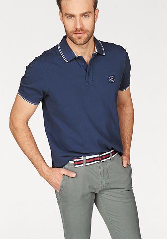TOM TAILOR Polo Team Polo marškinėliai su Markenlabel