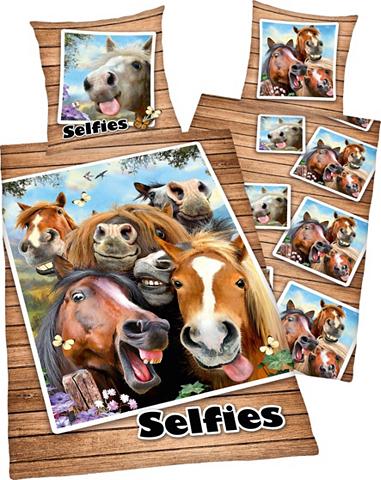  Kinderbettwäsche »Selfies Pferde« su P...