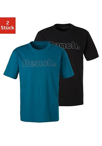 Bench. Marškinėliai (2er-Pack) su Print vorn